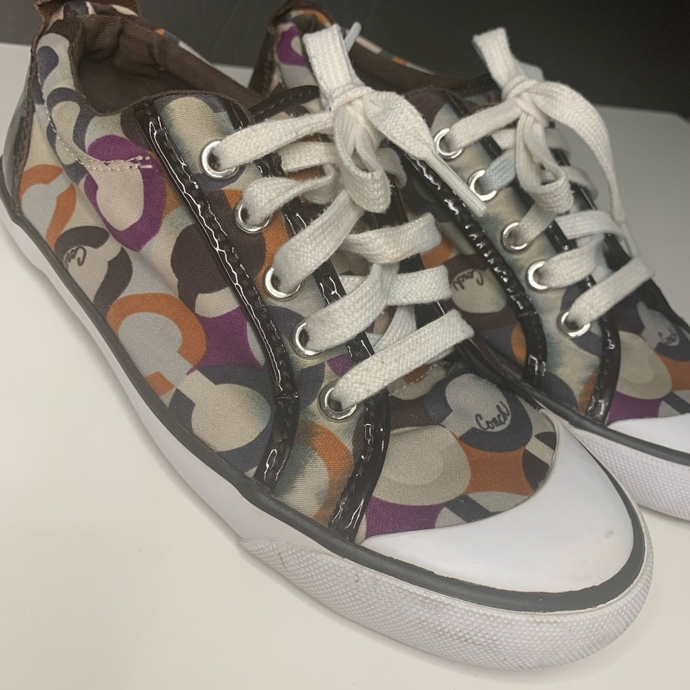 Coach Barret Op Art Sneakers 6 B - Picture 2 of 9